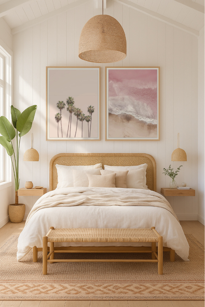 Cuadro "Blush Palms"