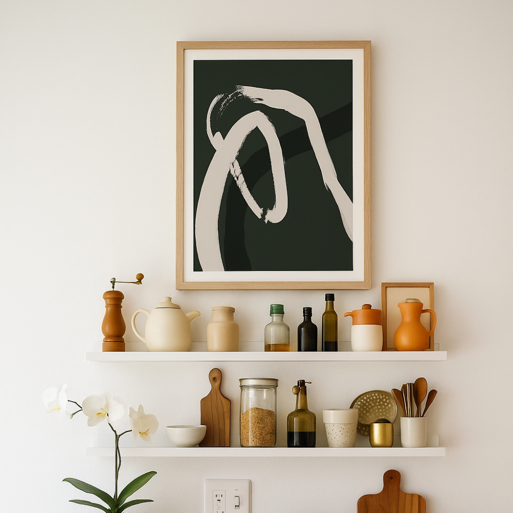 Cuadro "Strokesongreen 1"