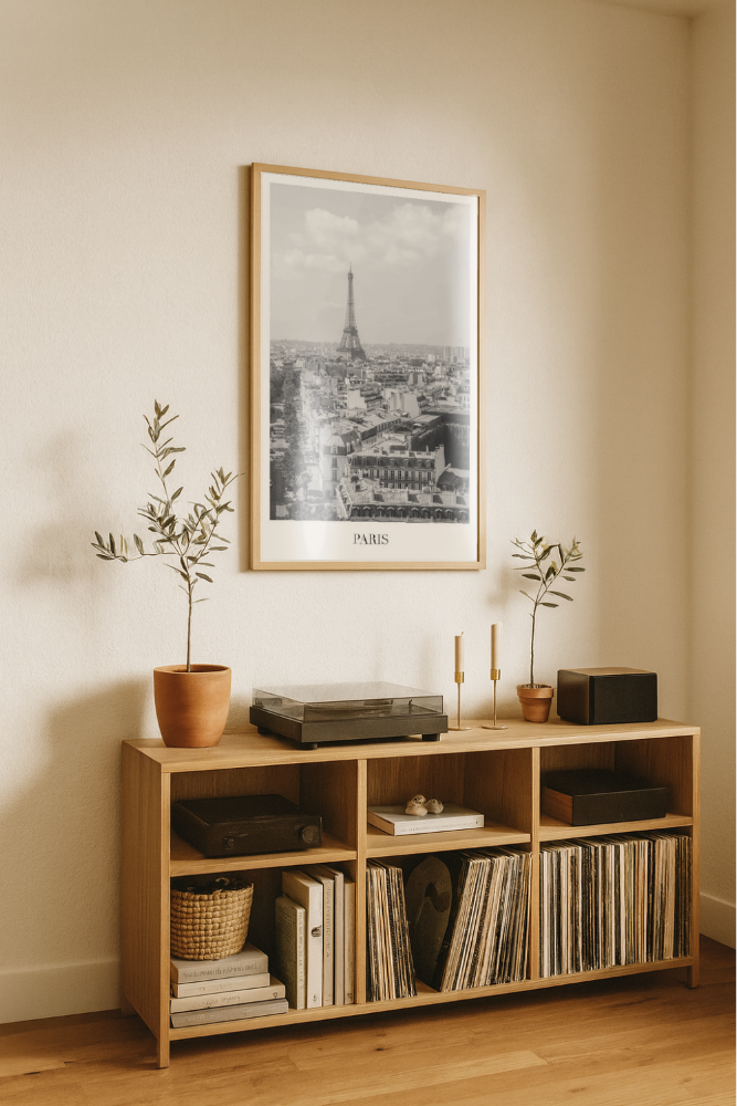 Cuadro "Paris Eiffel Tower BW"