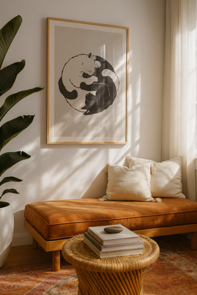 Cuadro "Yin Yang Cats"