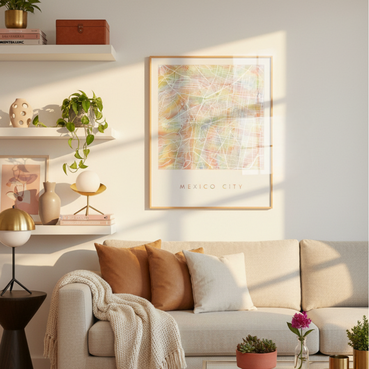 Cuadro "Mexico Watercolor"