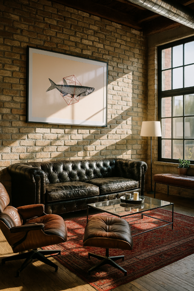 Cuadro "Fish In Geometrics NAo2"