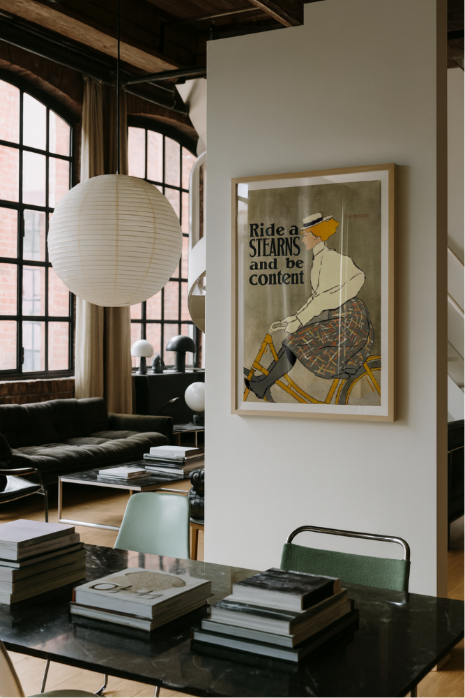 Cuadro "Ride a Stearns and Be Content"