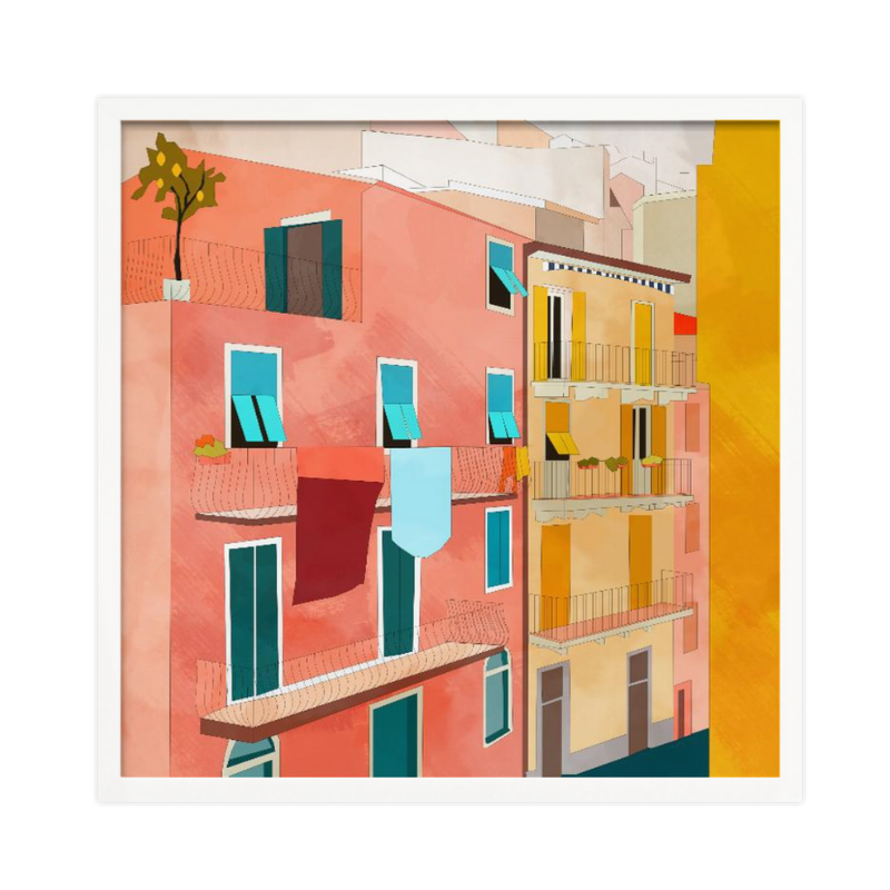 Cuadro "Little Italy Houses"