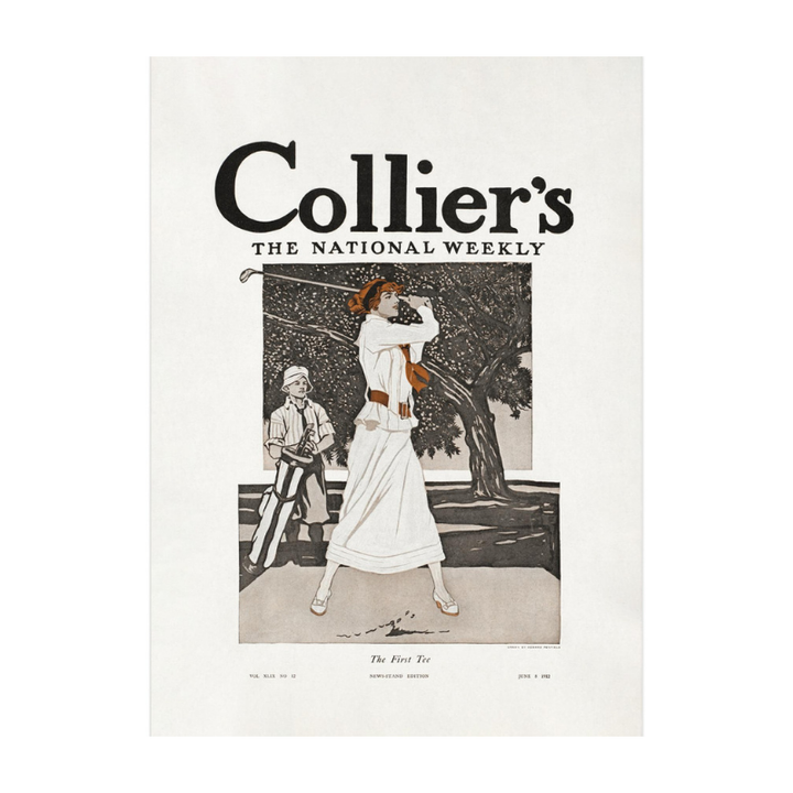 Collier´s, the National Weekly, the First Tee (1912) Art Print