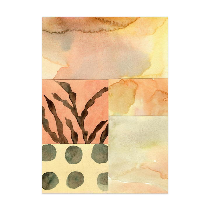 Watercolor abstract composition 9 Art Print