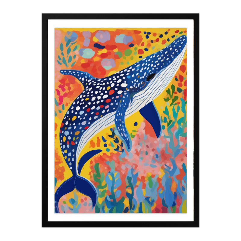 Spotted Whale Art Print