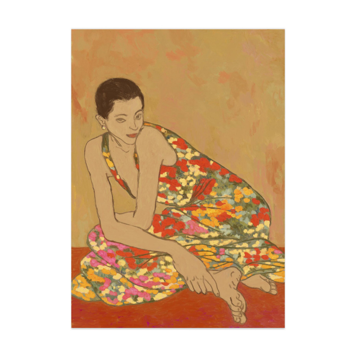 Flower dress Art Print