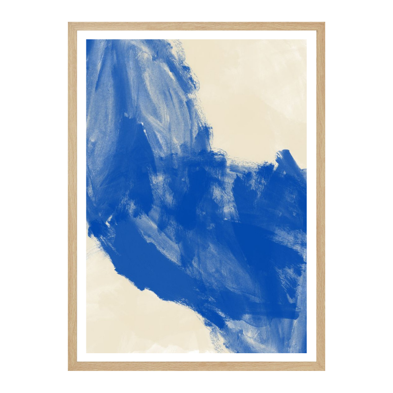 Cuadro "Fluid Blue Abstract"
