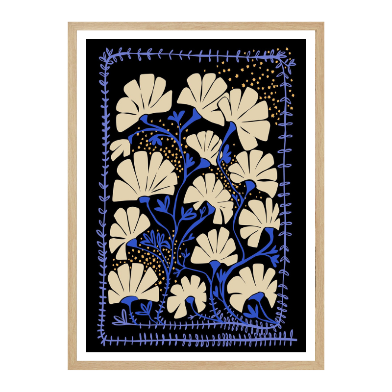 Cuadro "Ever blooming good vibes mustard yellow"