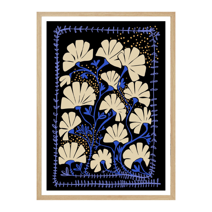 Cuadro "Ever blooming good vibes mustard yellow"