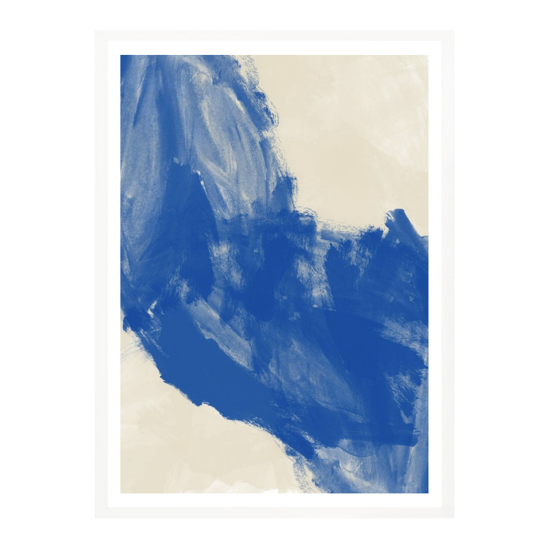 Cuadro "Fluid Blue Abstract"