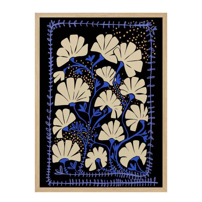 Cuadro "Ever blooming good vibes mustard yellow"