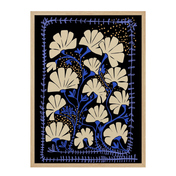 Cuadro "Ever blooming good vibes mustard yellow"