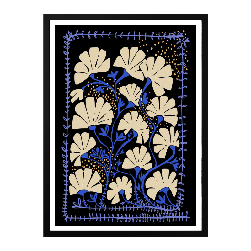 Cuadro "Ever blooming good vibes mustard yellow"