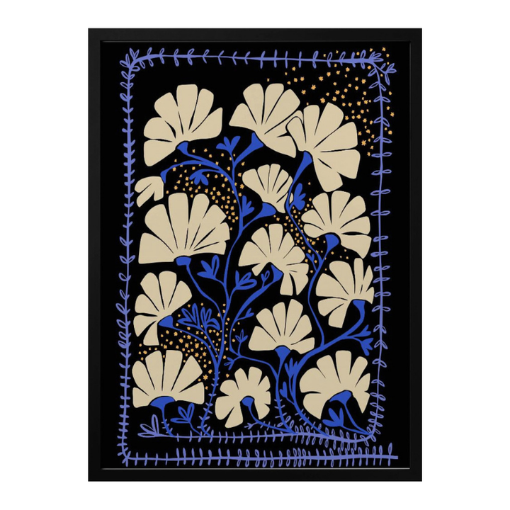 Cuadro "Ever blooming good vibes mustard yellow"