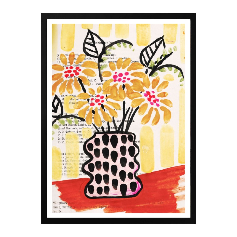 Cuadro "Sunflowers in a vase"