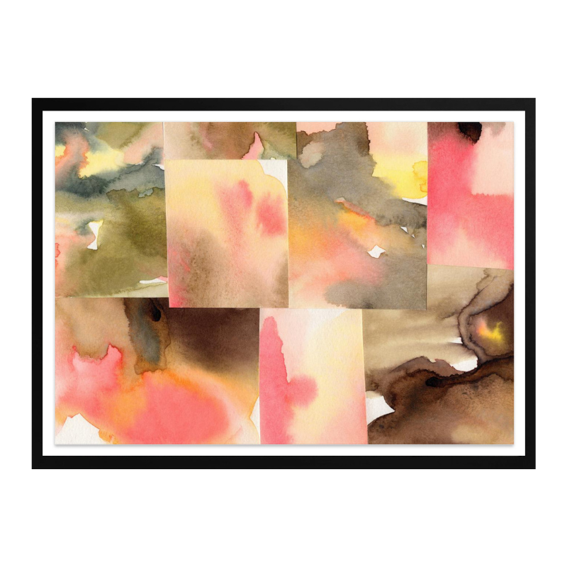 Watercolor abstract composition horizontal 5 Art Print