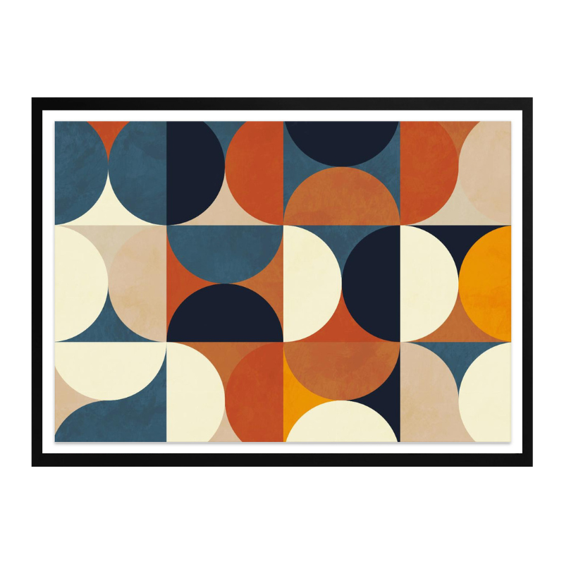 Geometry New12 Marron Art Print