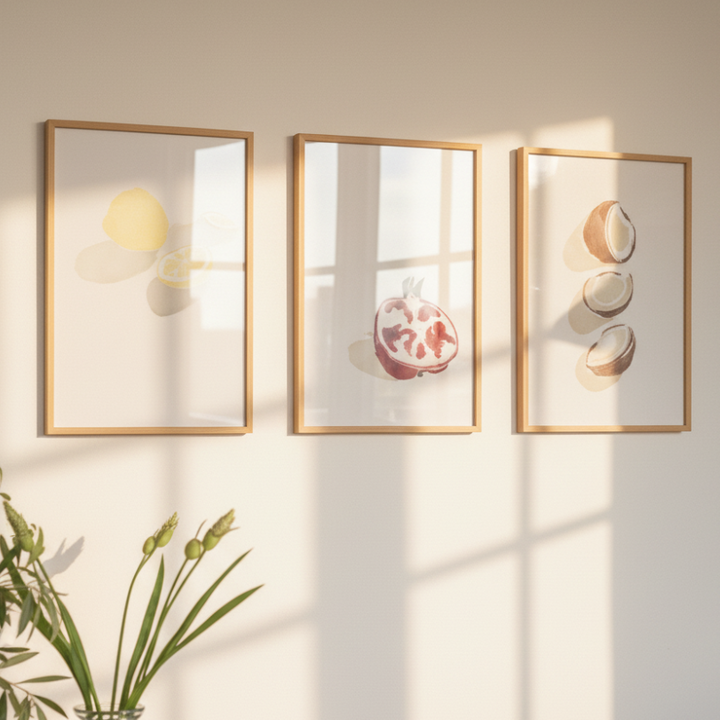 Set de cuadros "Tropical Fruits"