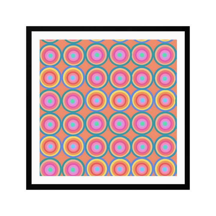 Cuadro "Colorful Retro Circles"