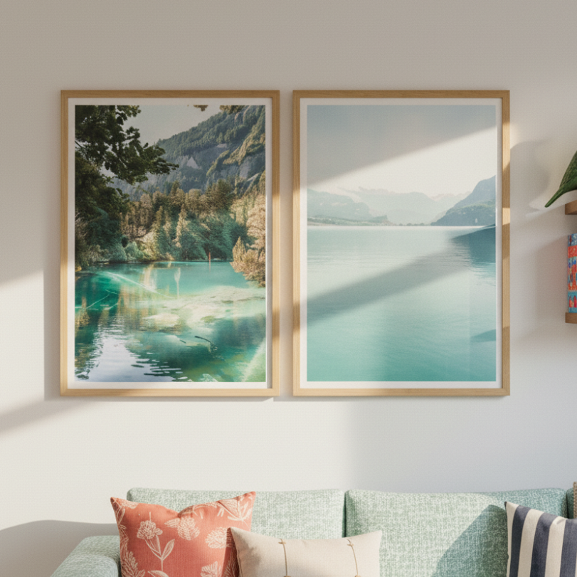 Set de cuadros "Still Waterscape"