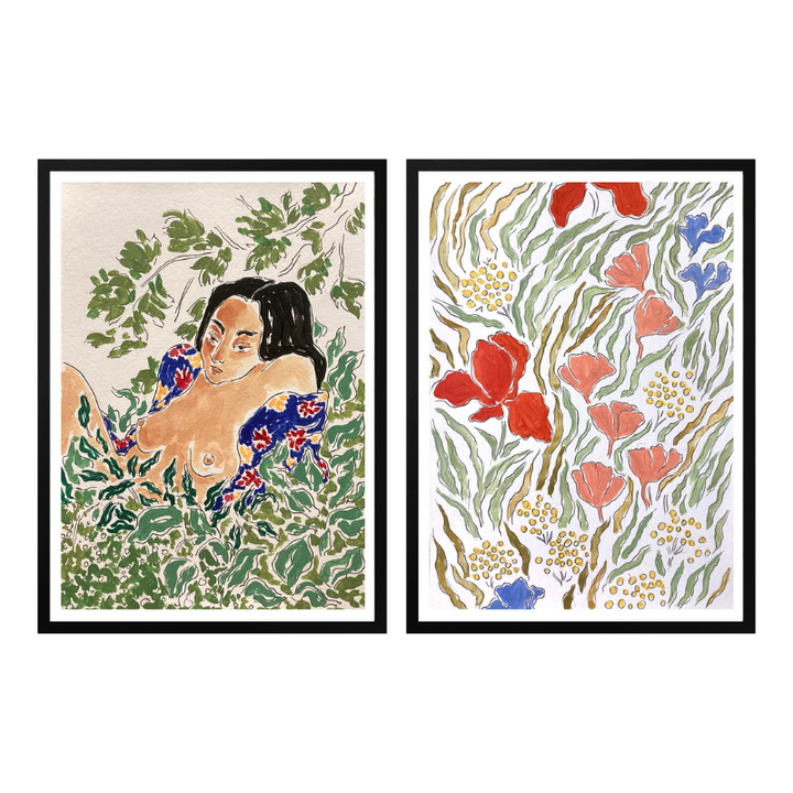 Set de cuadros "Wild Bloom"