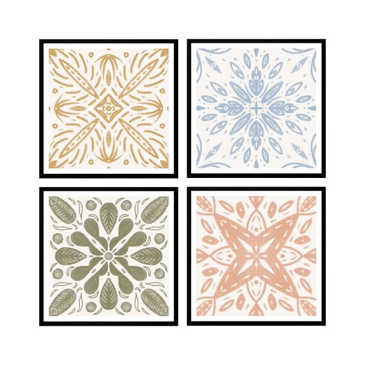 Set de cuadros "Azulejos"