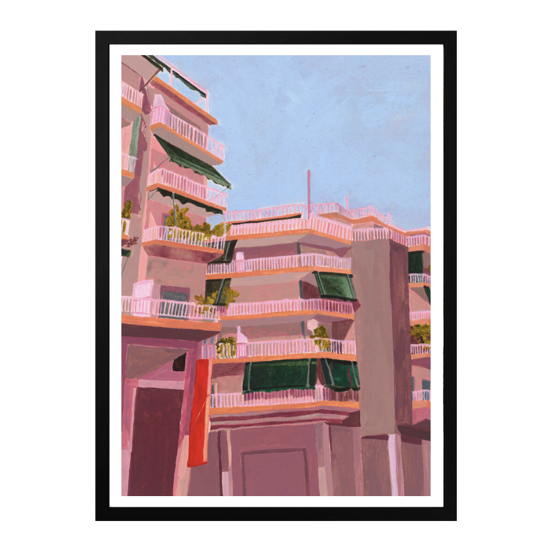 Cuadro "Pink City Balconies"