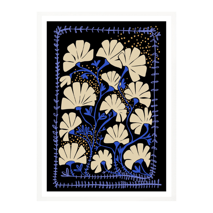 Cuadro "Ever blooming good vibes mustard yellow"