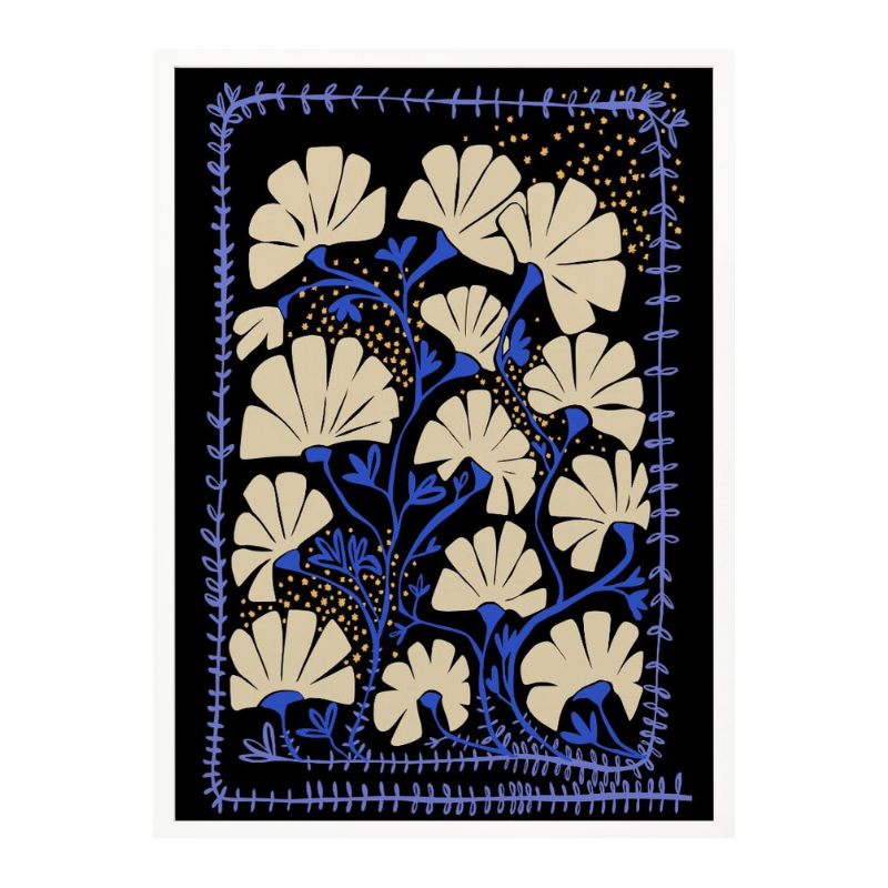 Cuadro "Ever blooming good vibes mustard yellow"