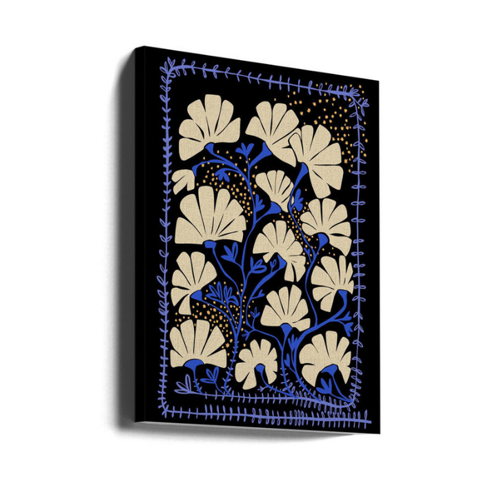 Cuadro "Ever blooming good vibes mustard yellow"