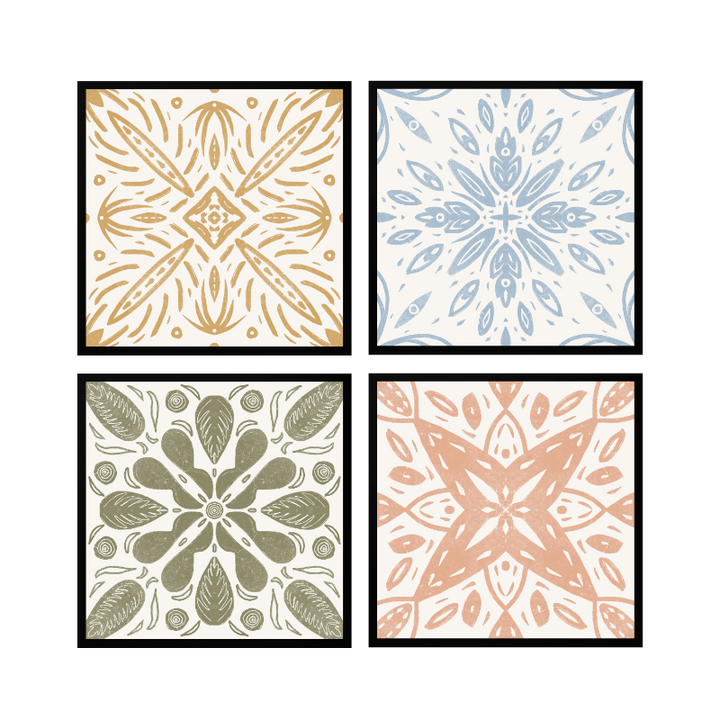Set de cuadros "Azulejos"