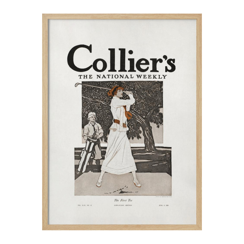 Collier´s, the National Weekly, the First Tee (1912) Art Print