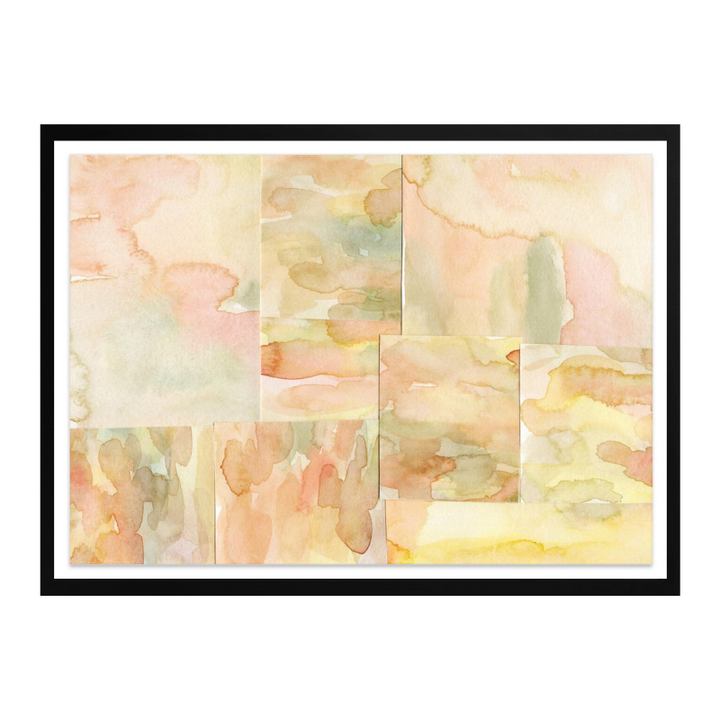 Watercolor abstract composition horizontal 4 Art Print