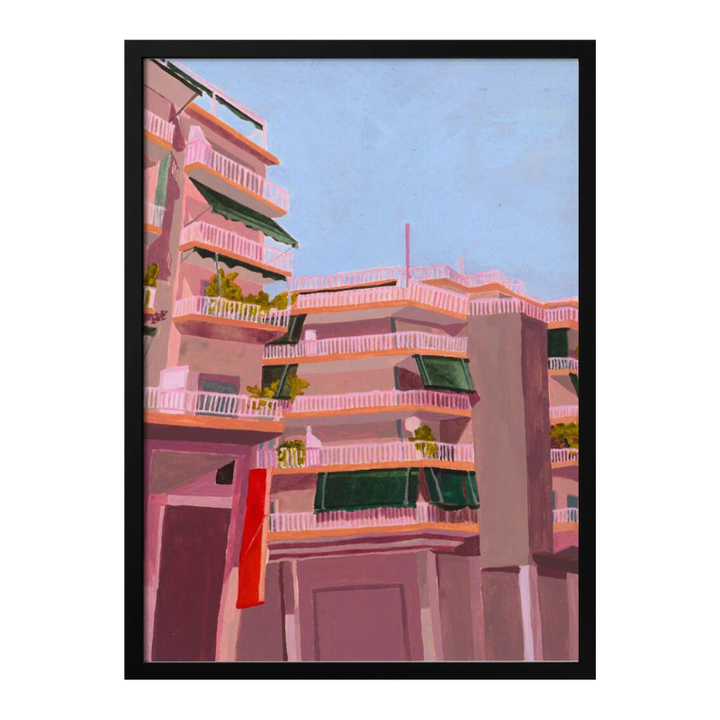 Cuadro "Pink City Balconies"