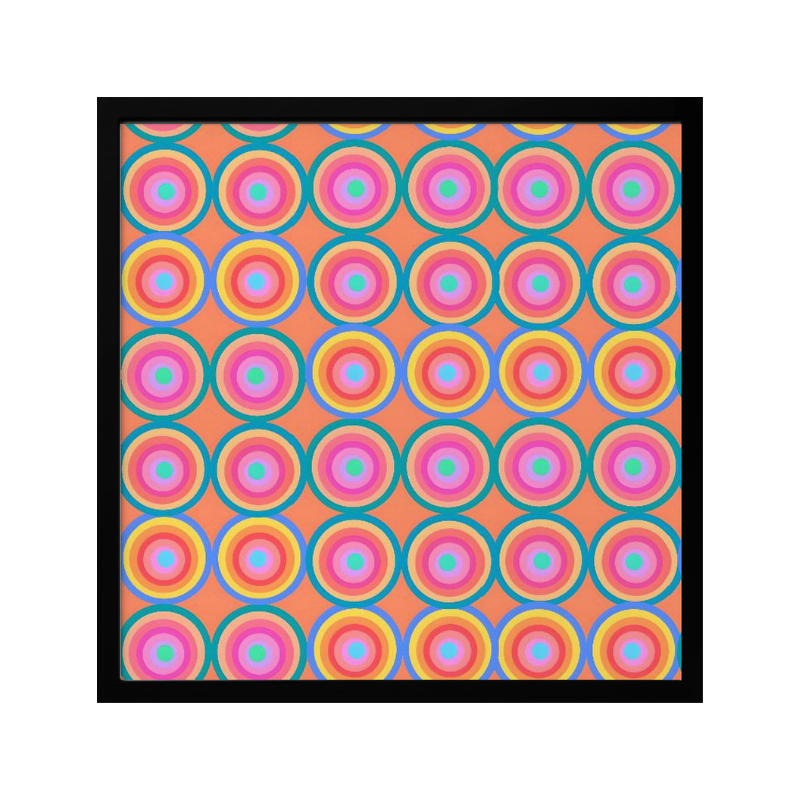 Cuadro "Colorful Retro Circles"