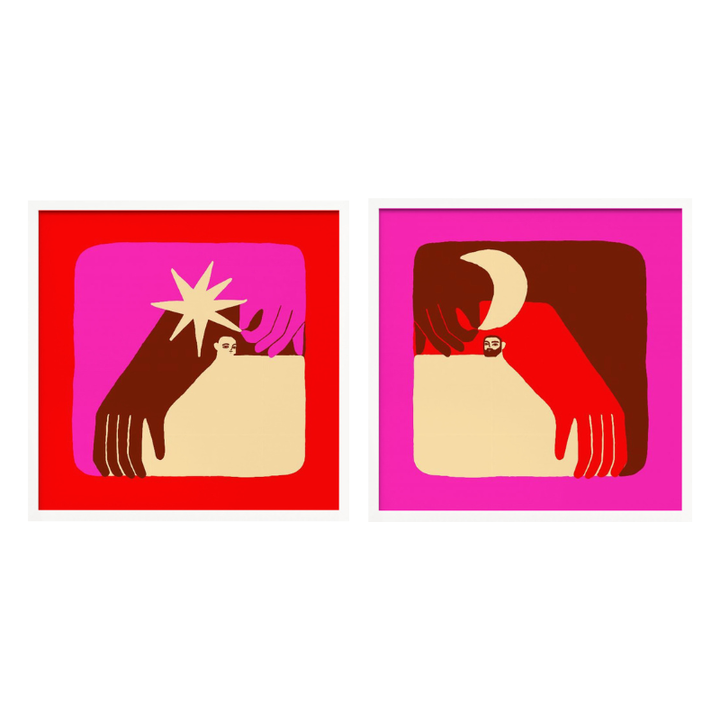 Set de cuadros "Day & Night Connection"