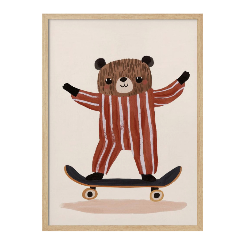 Cuadro "Skater Bear Joy"
