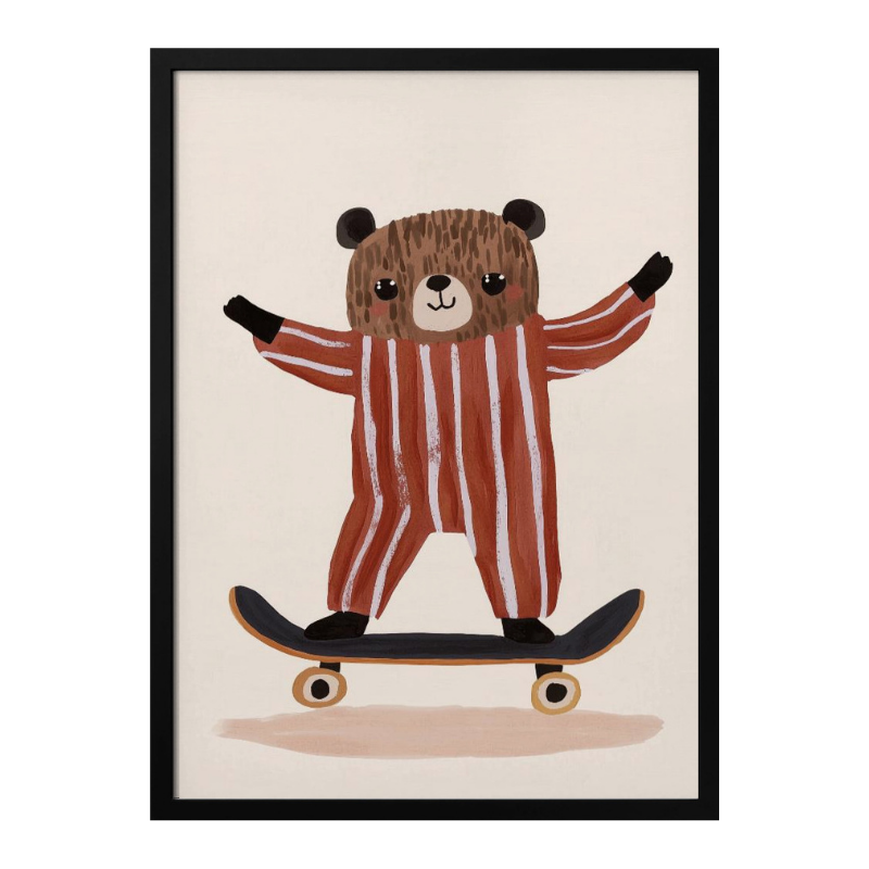 Cuadro "Skater Bear Joy"