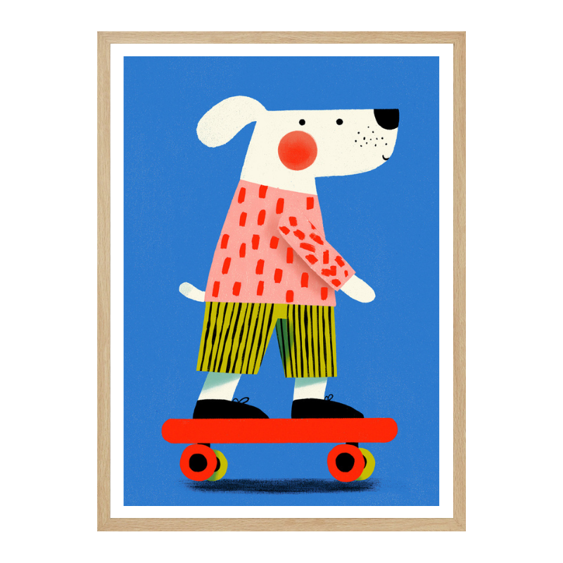 Cuadro "Skating dog"