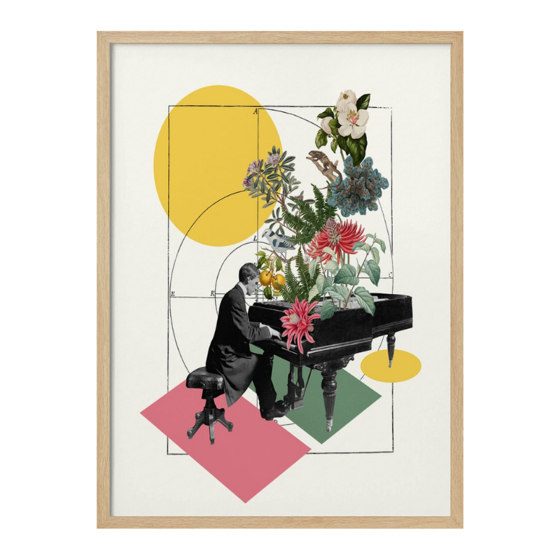 Cuadro "Pianist's Floral Rhapsody"