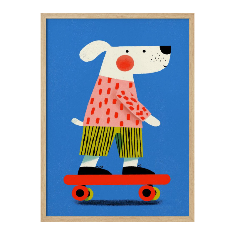 Cuadro "Skating dog"