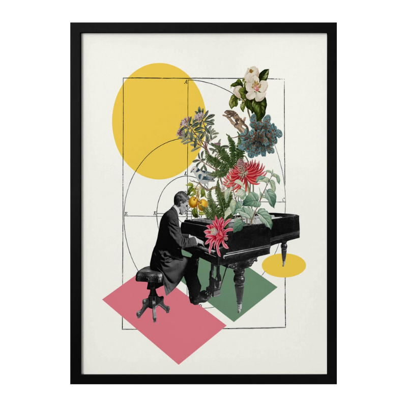 Cuadro "Pianist's Floral Rhapsody"