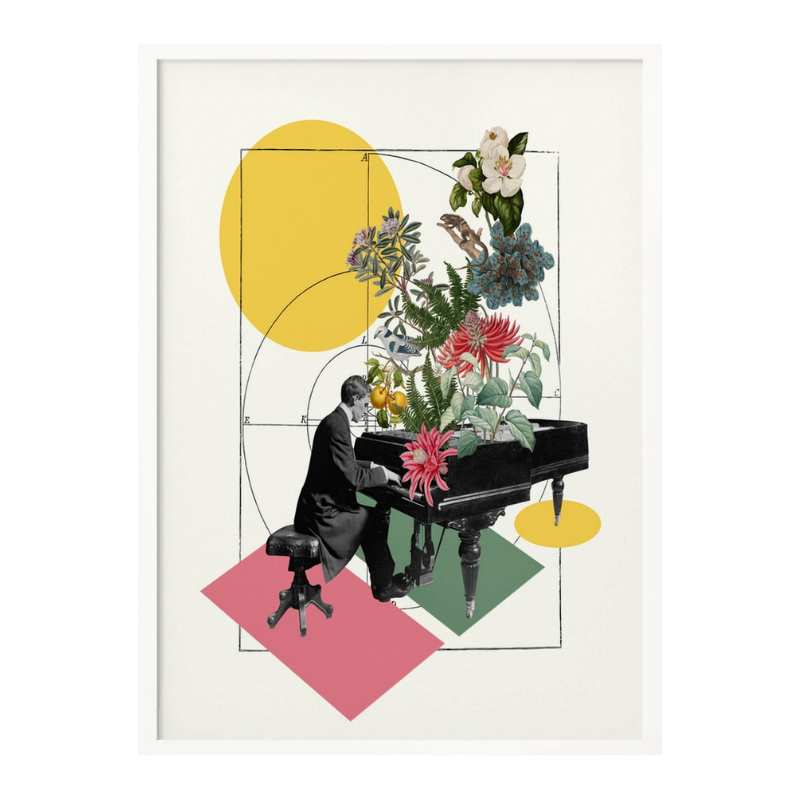 Cuadro "Pianist's Floral Rhapsody"