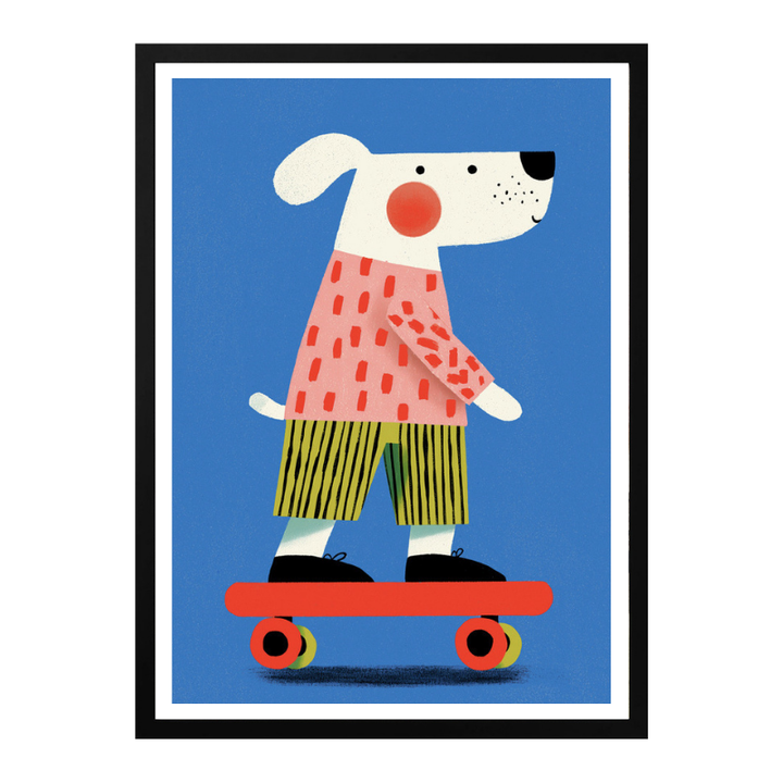 Cuadro "Skating dog"