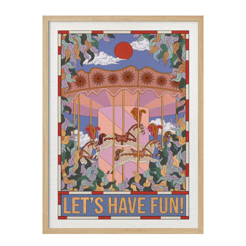 Cuadro "Carousel Whimsy"