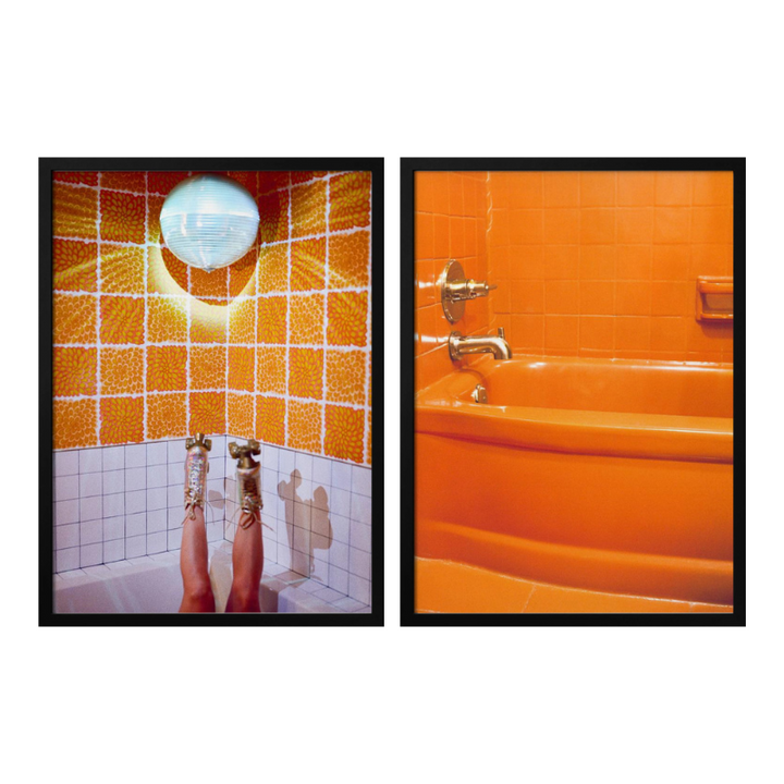 Set de cuadros "Retro Bathroom Groove"