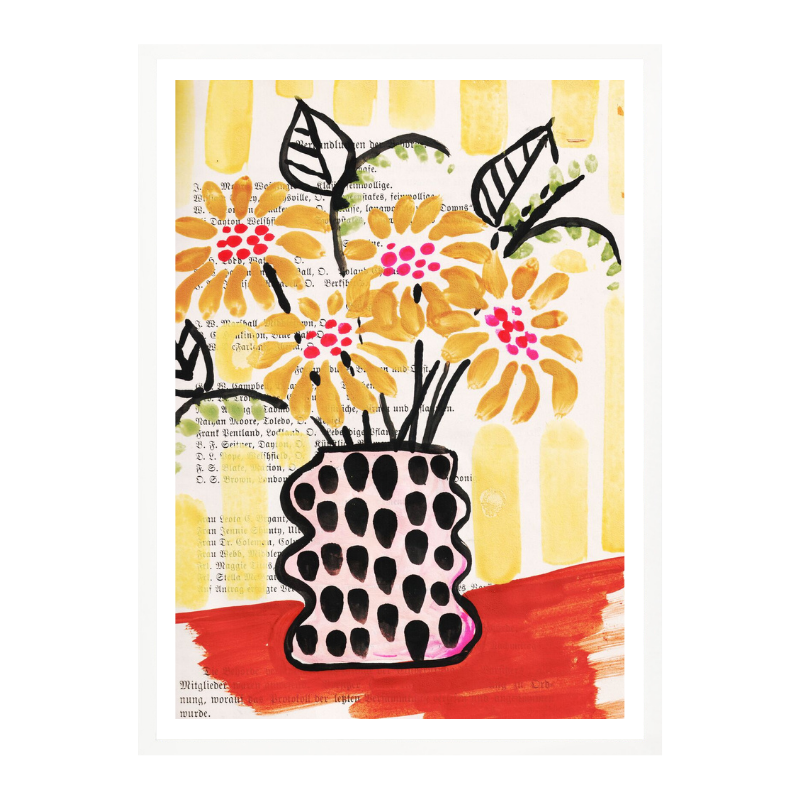 Cuadro "Sunflowers in a vase"