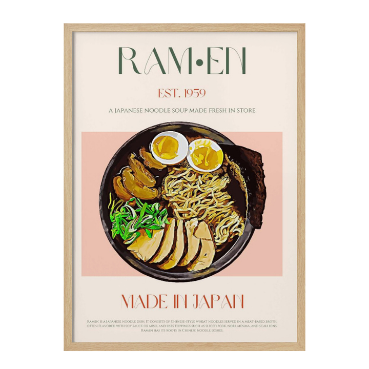 Cuadro "Savoring Japanese Ramen Bowl"